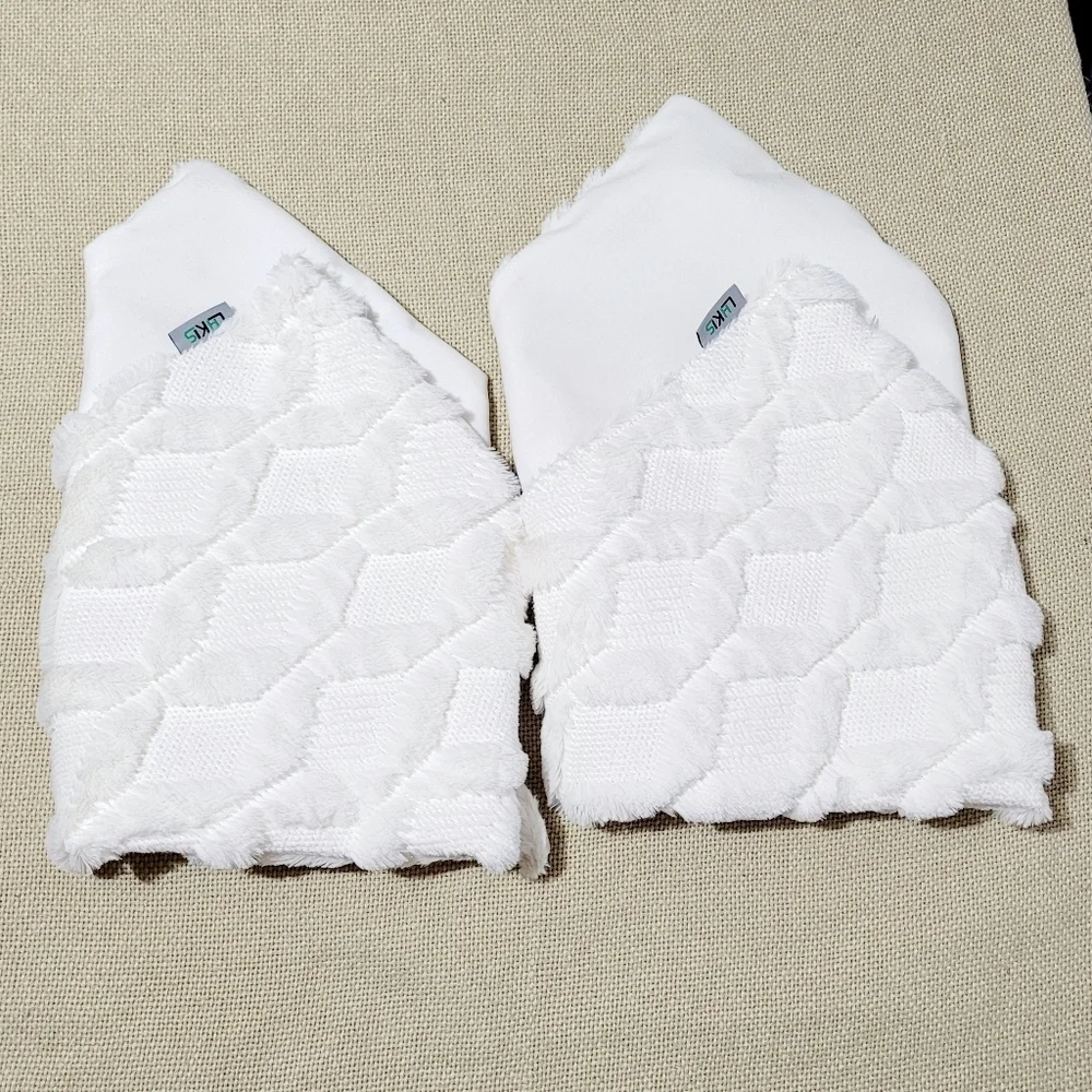 LHKIS Soft Faux Fur Diamond Design Pillow Cover (set of 2)